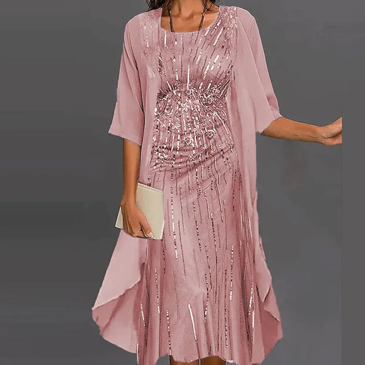 Levoire | Élégante Robe Imprimée Individuelle Rosa