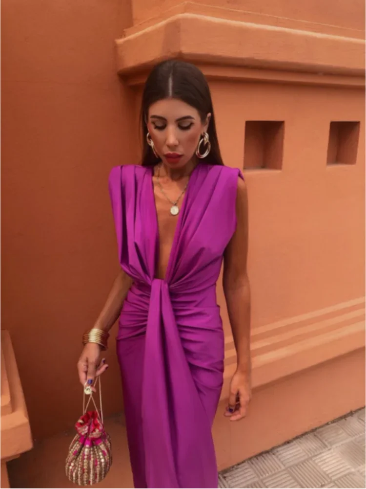 Levoire | Robe Élégante Moderne Pour Femmes Lila