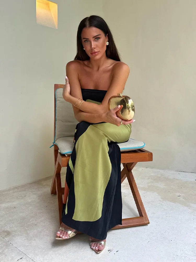 Levoire | Maxi robe verte élégante