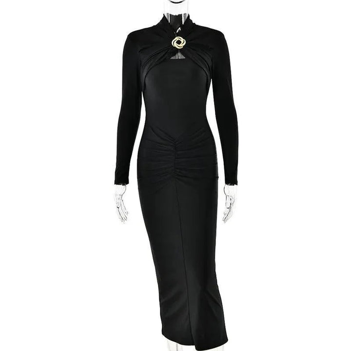 Levoire | Robe Maxi Sexy Avec Fermeture En Métal