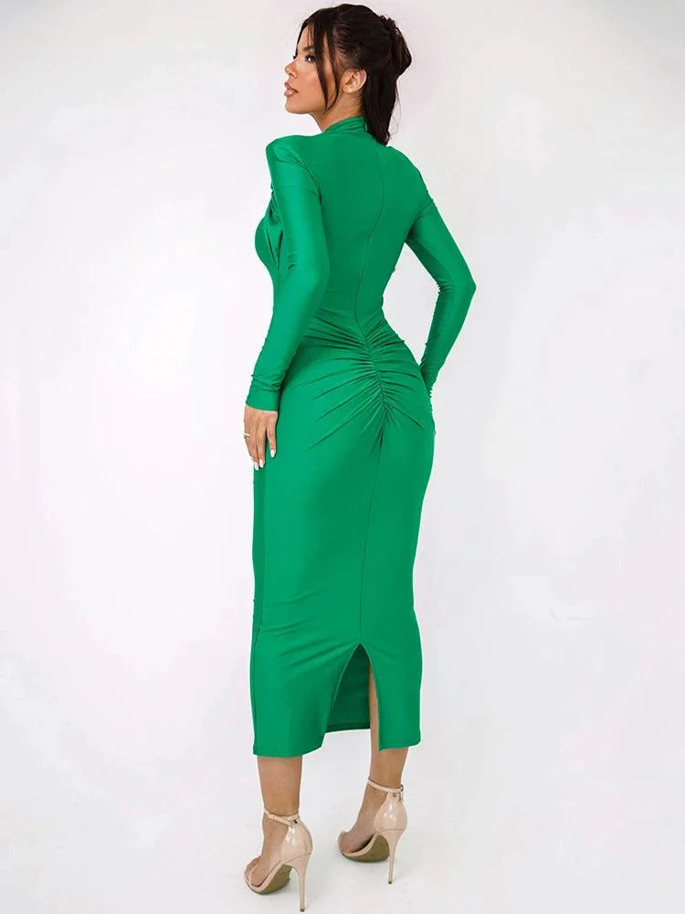 Levoire | Robe Maxi Sexy Avec Fermeture En Métal