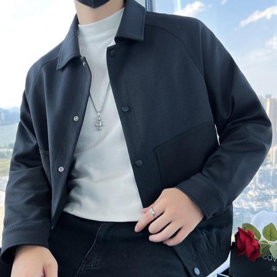 Levoire | Veste à poches à manches longues pratique avec bouton Bleu