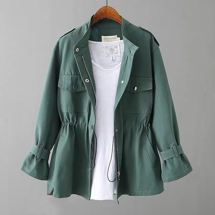 Levoire | Veste Unie Avec Cordon De Serrage Pour Femmes Vert