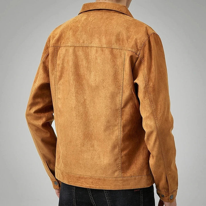 Levoire | Manteau En Daim Décontracté Avec Col Pour Hommes