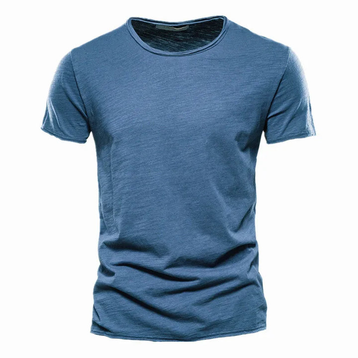 Levoire | Chemise en coton décontractée Bleu de mer