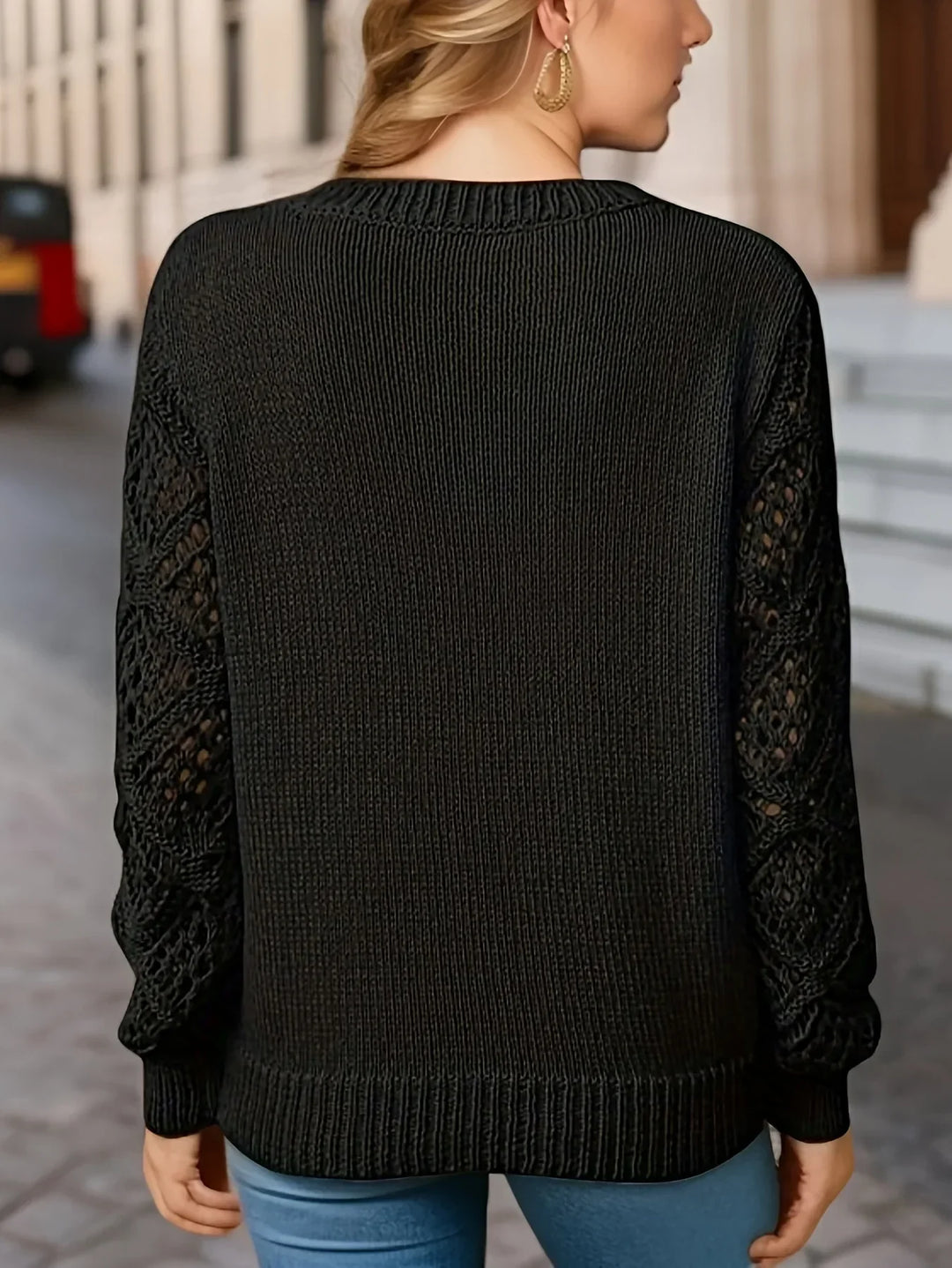 Levoire | Pull En Tricot Uni À Col En V