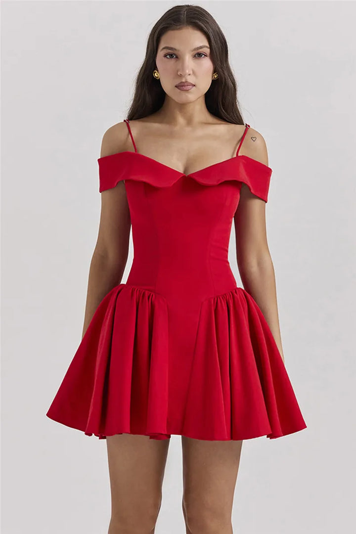Levoire | Robe Mini À Bretelles Spaghetti Dénudée