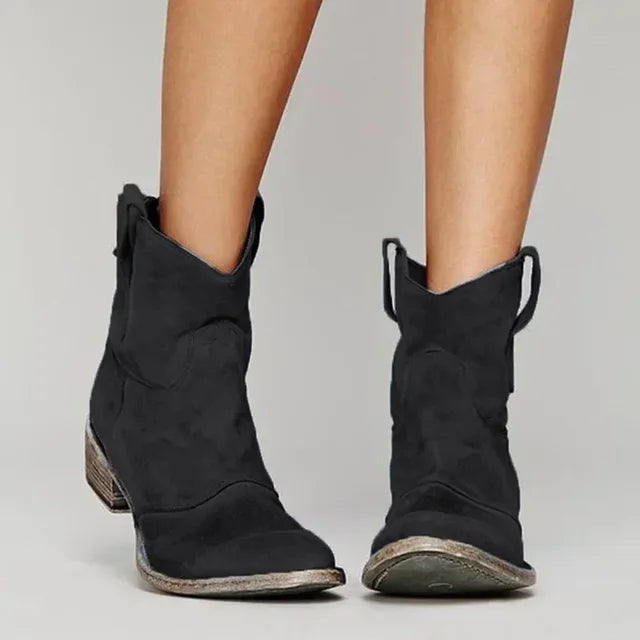 Levoire | Bottes de cowboy au style vintage Noir