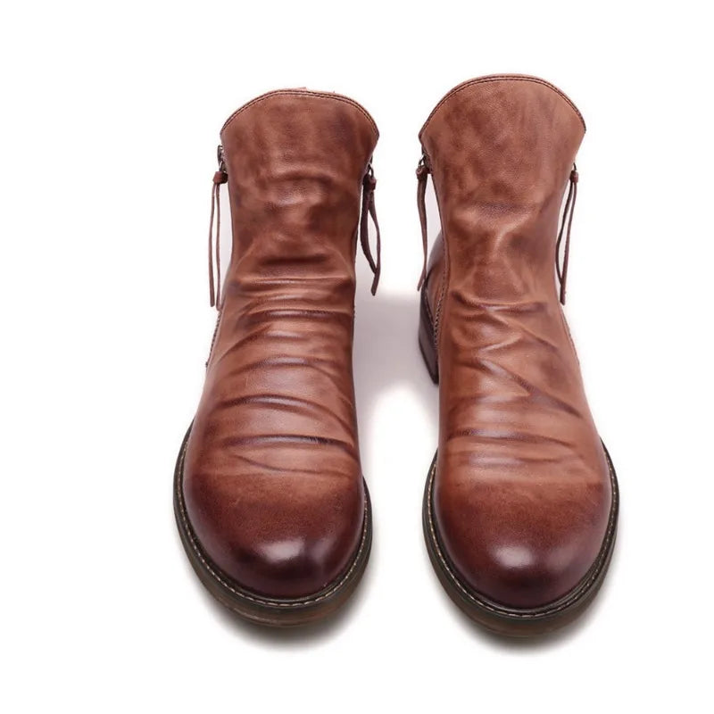 Levoire | Bottes En Cuir Lisse Pour Les Jours Froids