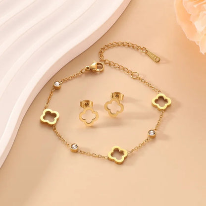 Levoire | Bracelet Floral Inox S6-2 pièces-doré