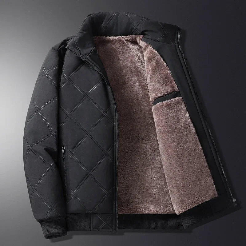 Levoire | Veste zippée doublée à manches longues chaude Noir