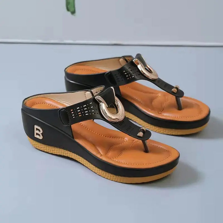 Levoire | Chaussures D'Été, Grandes Semelles Compensées, Antidérapantes, Chaussures De Plage Confortables