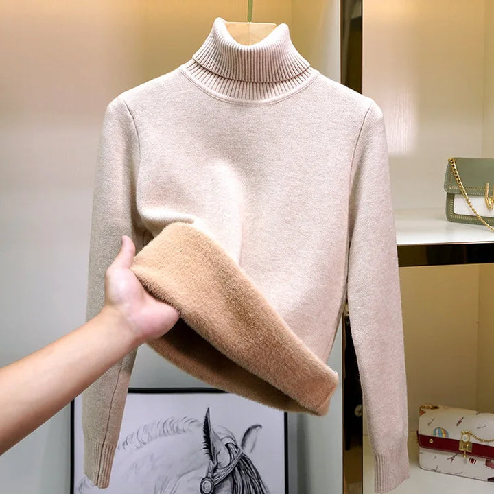 Levoire | Pull En Tricot Décontracté Rose clair Noir