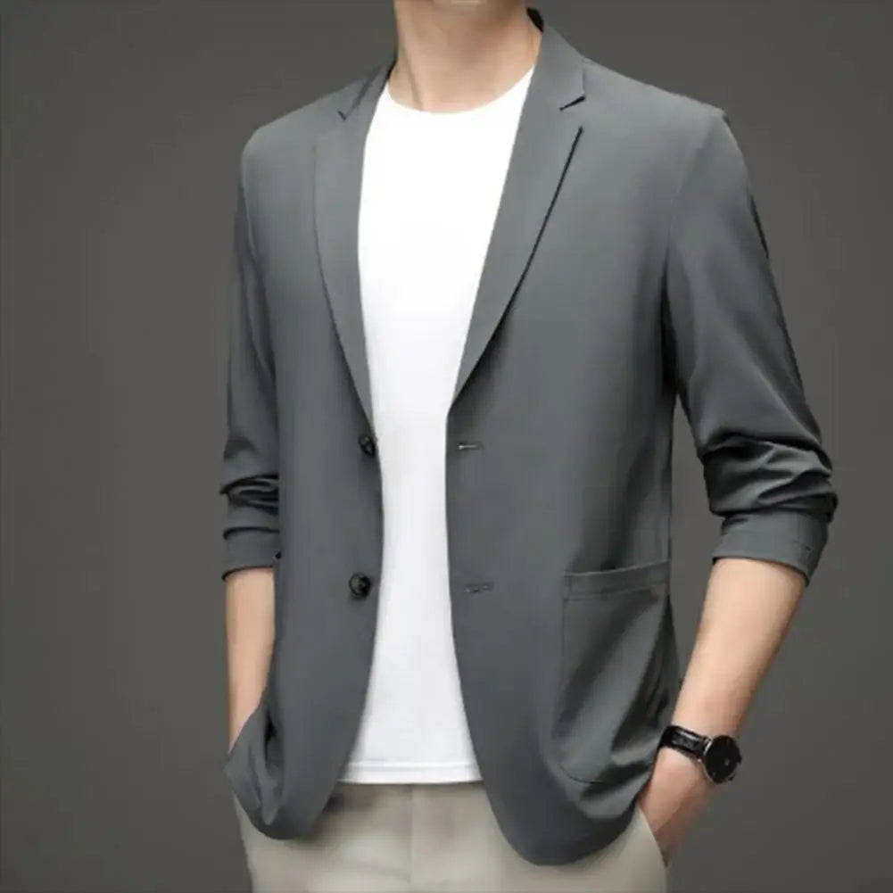 Levoire | Blazer Pour Hommes Moderne Et Tendance Avec Manches Longues Gris