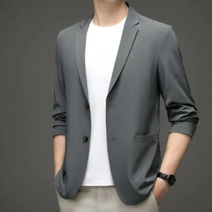 Levoire | Blazer Pour Hommes Moderne Et Tendance Avec Manches Longues Gris