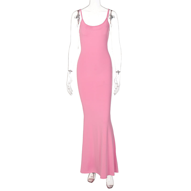 Levoire | Robe Maxi Slim Sans Épaules Dos Nu