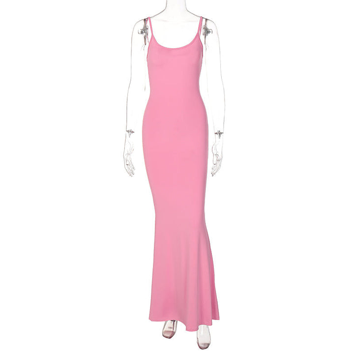 Levoire | Robe Maxi Slim Sans Épaules Dos Nu
