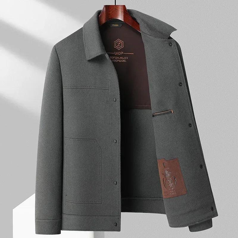 Levoire | Veste Élégante À Boutons Gris foncé