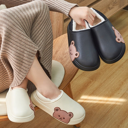 Levoire | Pantoufles En Coton Épaisse Semelle Plate