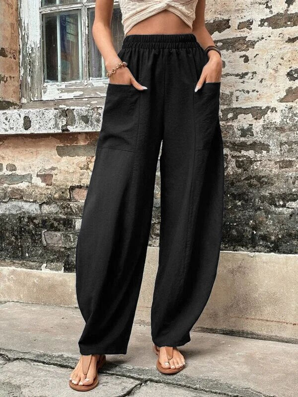 Levoire | Pantalon Décontracté De Vendange Noir