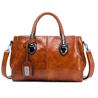 Levoire | Sac Élégant Avec Des Poignées Tressées Braun