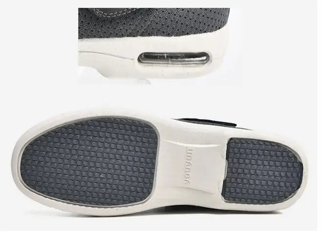 Levoire | Confortable Chaussure Large Pour Les Pieds Enflés Avec Fermeture Velcro Pour Hommes