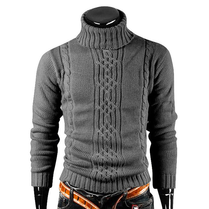 Levoire | Pull En Tricot Chaud Pour Hommes Gris foncé