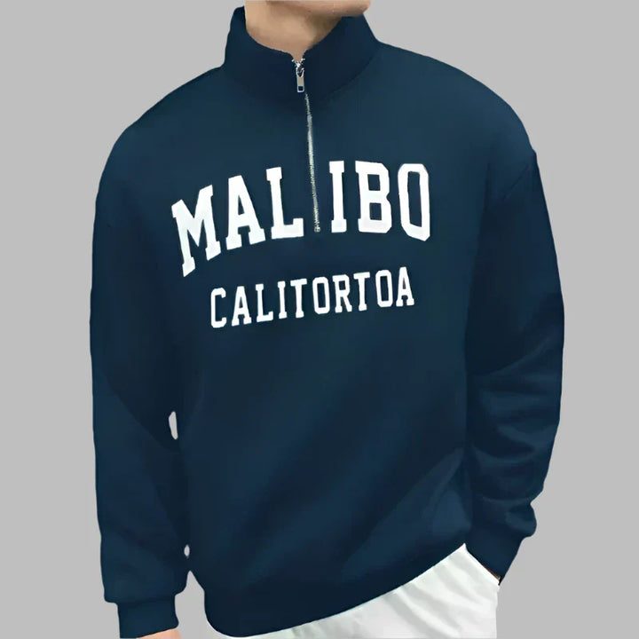 Levoire | Pull Pour Hommes À La Mode Avec Fermeture Éclair Marine
