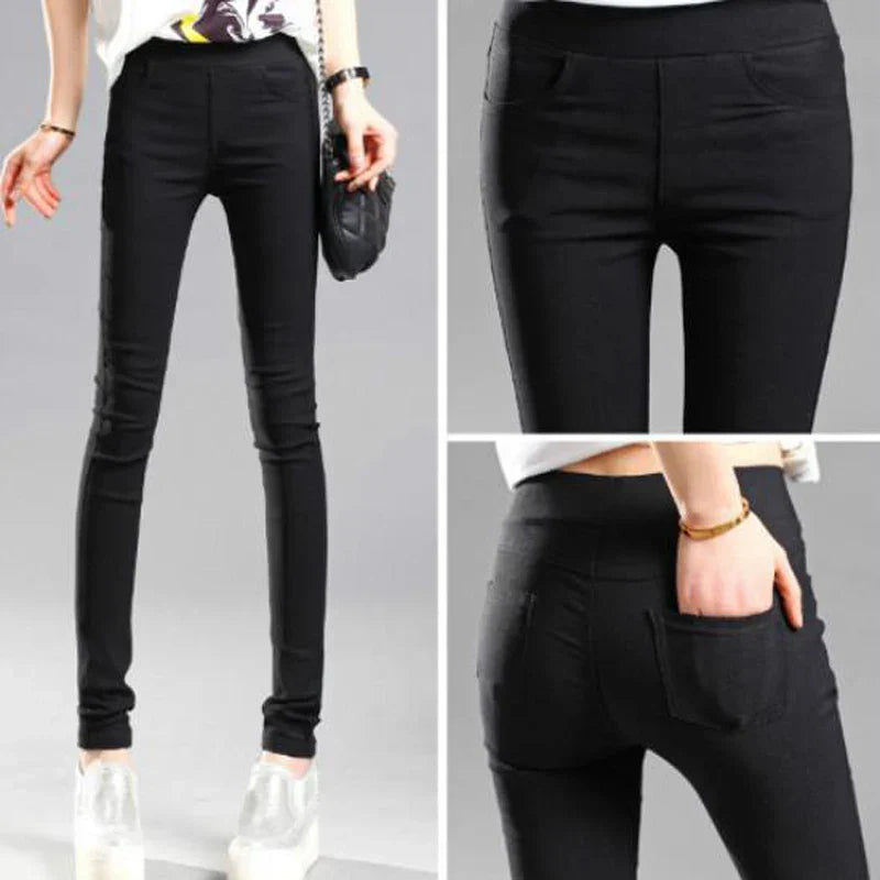 Levoire | Pantalon D'Été Élastique Stretch Tendance En Coupe Skinny Confortable