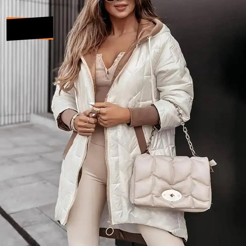 Levoire | Veste Capuche Zippée Avec Poches Blanc