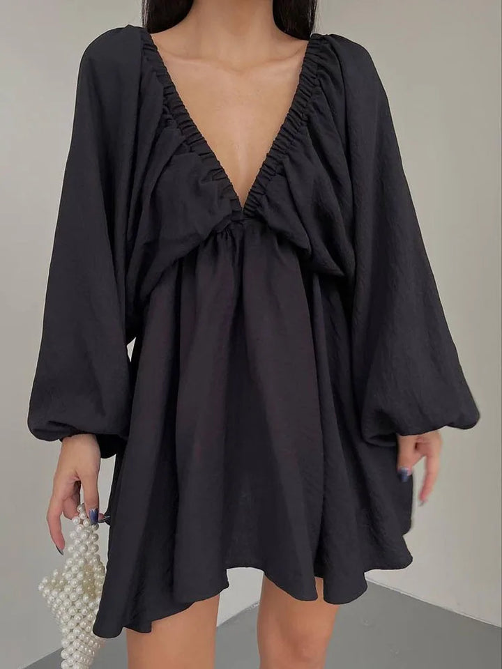 Levoire | Été Robe À Manches Longues noir