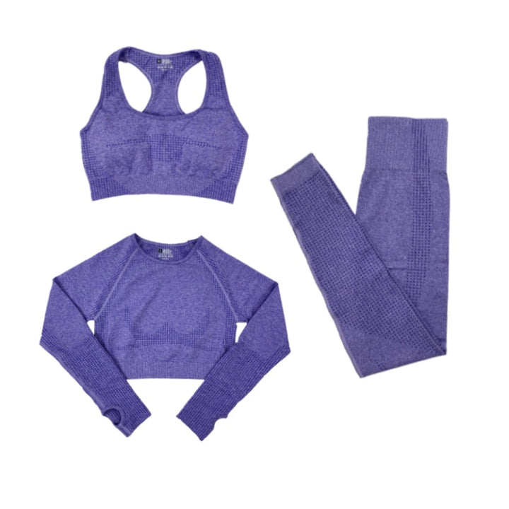 Levoire | Ensemble De Sport Trois Pièces Lila