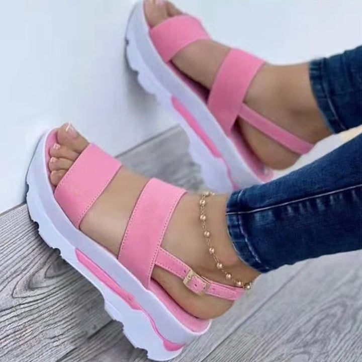 Levoire | Sandales Confortables Pour Femmes Avec Talon Lila
