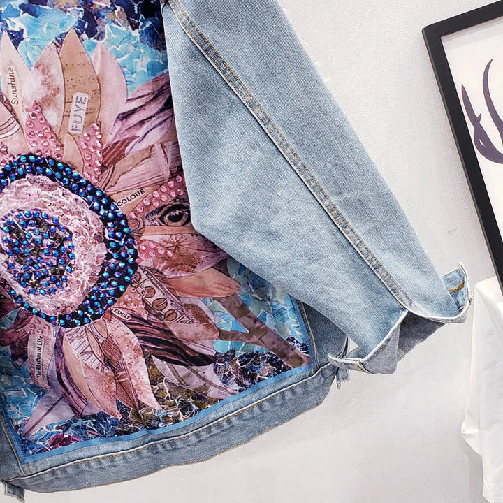 Levoire | Grande Taille Veste Avec Sensation Cachemire Et Impression