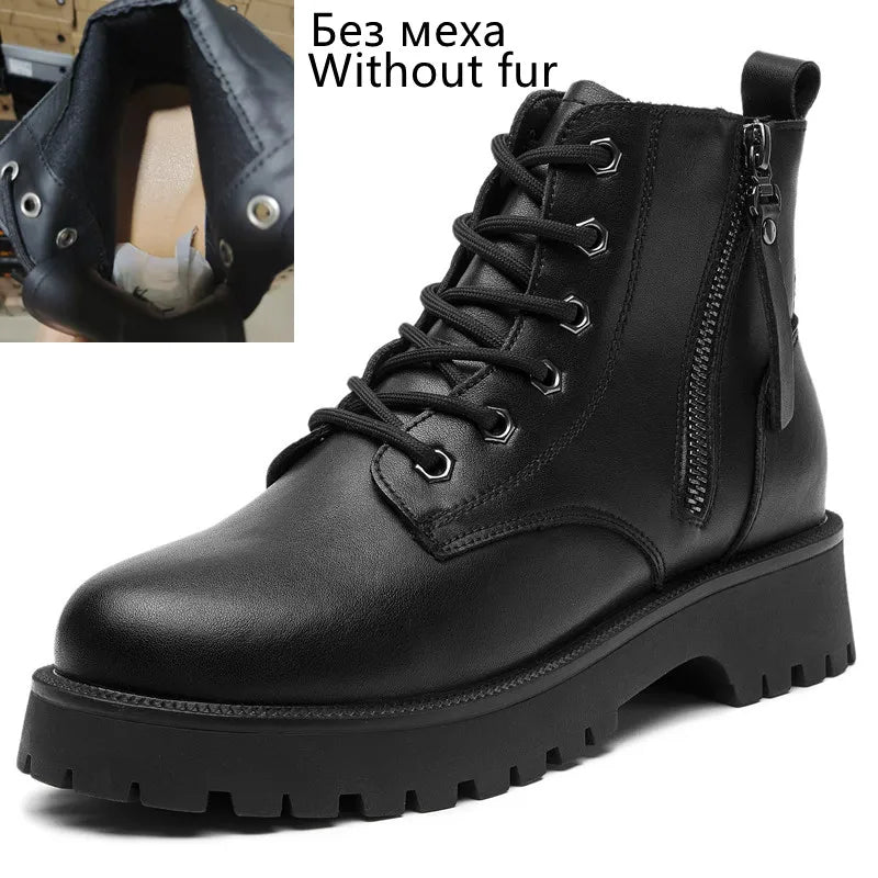 Levoire | Bottines En Cuir Véritable Noir