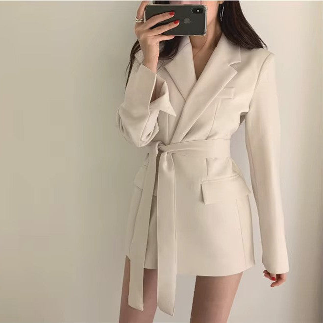 Levoire | Blazer Avec Ceinture Blanc