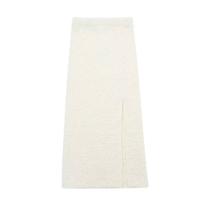 Levoire | Mon Synthétique Fourrure Topper & Robes Maxi Taille Haute Ensemble