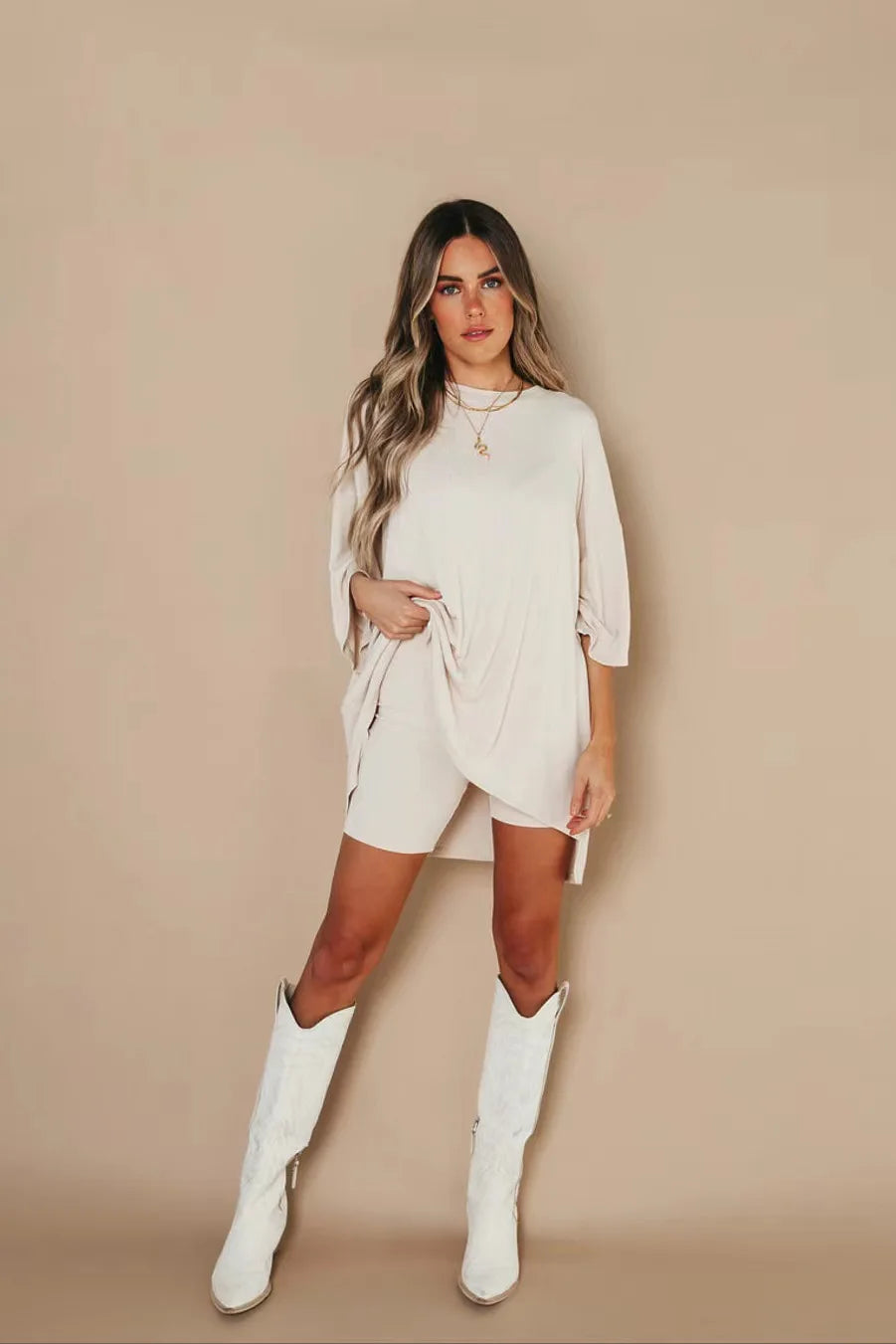 Levoire | Ensemble De Salon Super Confortable Pour Femmes Beige