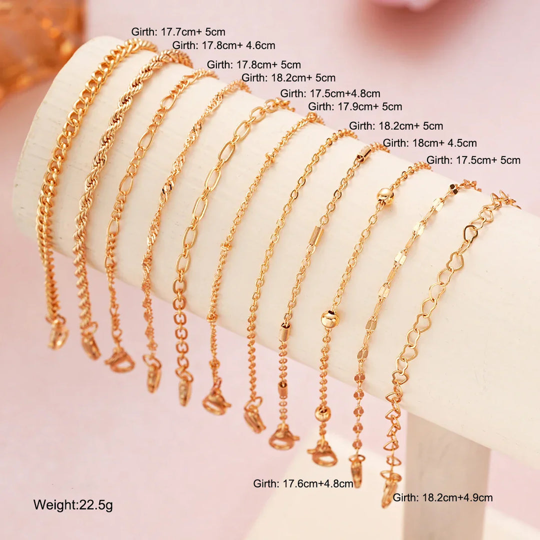 Levoire | Ensemble De 11 Bracelets À Chaîne
