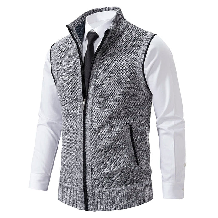 Levoire | Cardigan V-Cou Élégant Gris clair