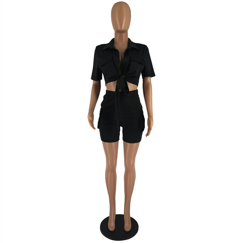Levoire | Cargo Stilted Courte Manche Crop & Shorts