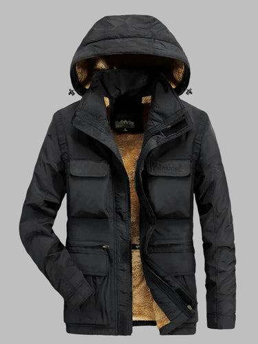 Levoire | Manteau Multi Poches Long Avec Capuche Pour Hommes