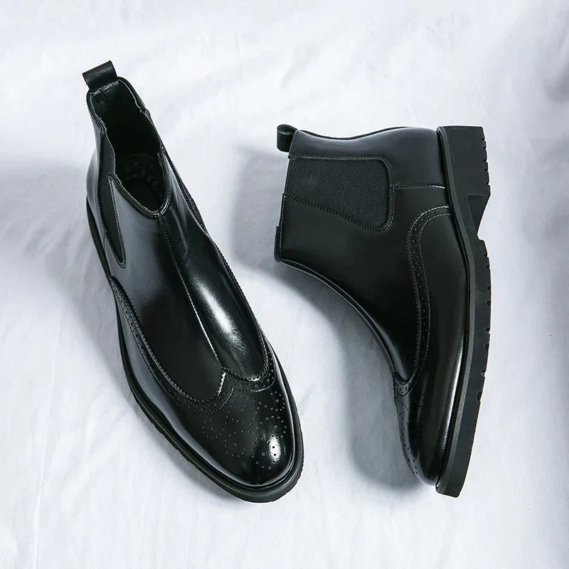 Levoire | Chaussures En Cuir Fin Musta