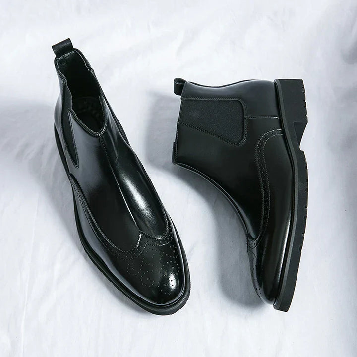 Levoire | Chaussures En Cuir Fin Musta
