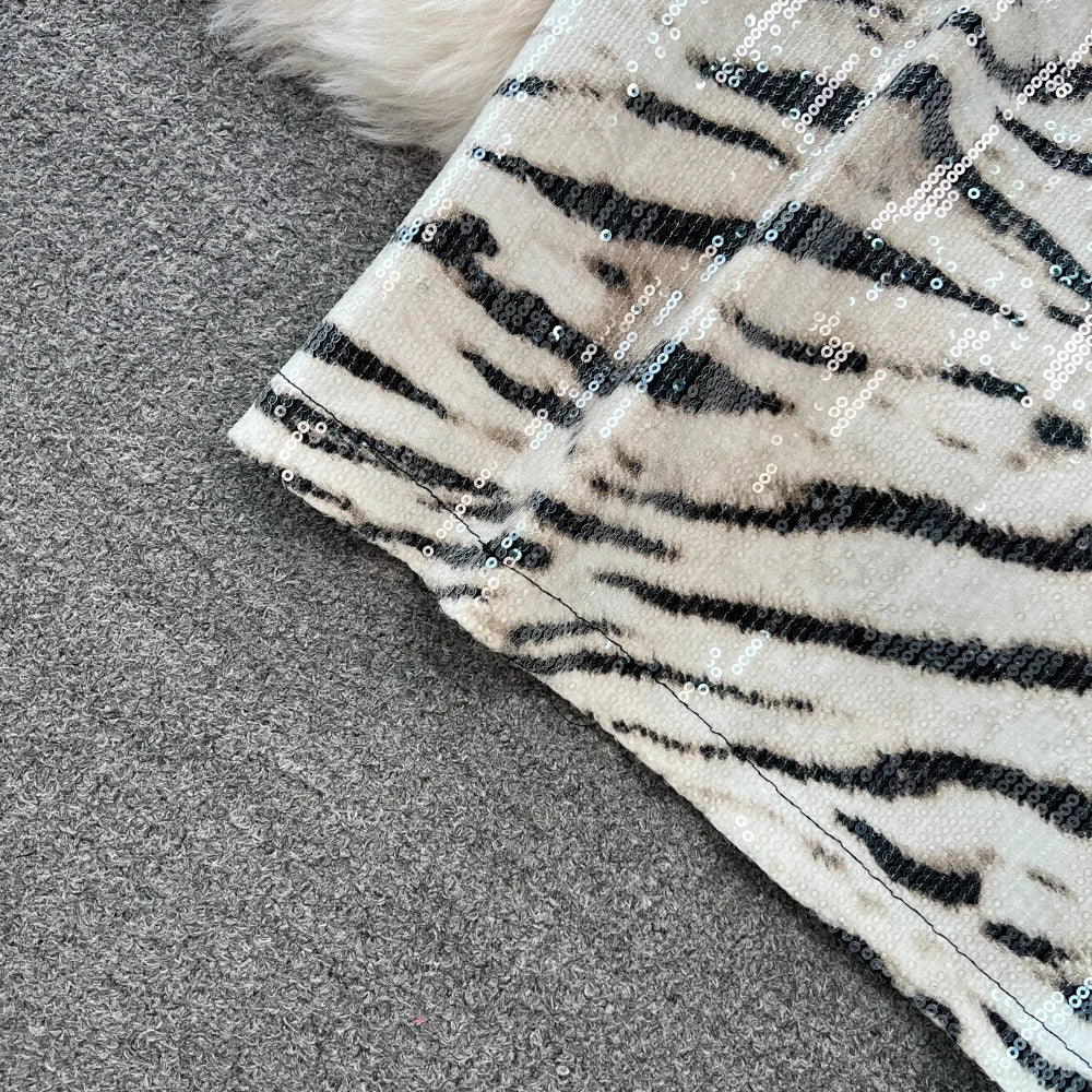 Levoire | Jupe En Simili Cuir Imprimé Léopard Pour Un Look Sauvage Et Moderne