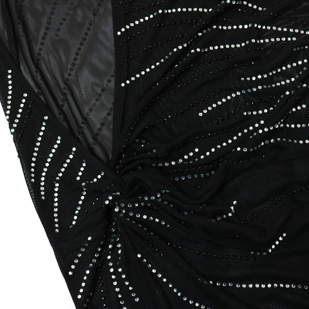 Levoire | Diamants Cristal Haut Côté Vent Robes Maxi