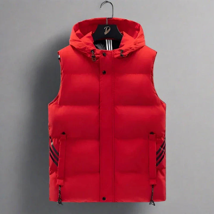 Levoire | Veste De Sport Pour Hommes Matelassée Avec Capuche Rot