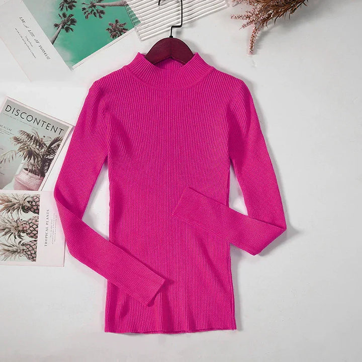 Levoire | Pull Douillet Avec Col Roulé Rosa Taille unique