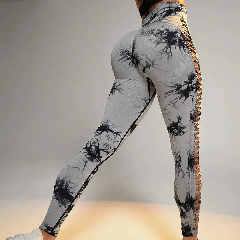 Levoire | Leggings Push-Up Avec Tie Dye Antlia Gris