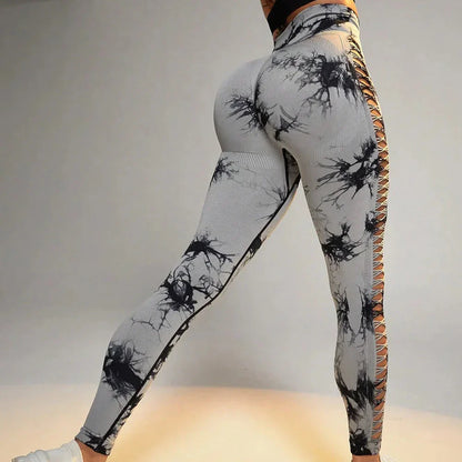 Levoire | Leggings Push-Up Avec Tie Dye Antlia Gris